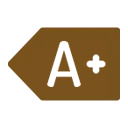 Icono de certificado energético, representando la eficiencia energética de edificios y viviendas